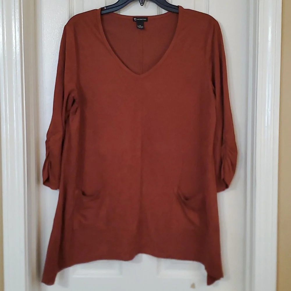 Rust Colored Soft Suede Shirt - Picture 1 of 6